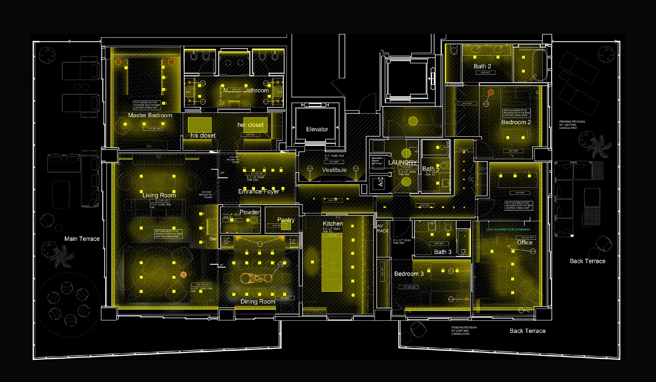 Ocean Condominium Residence lighting — view 1